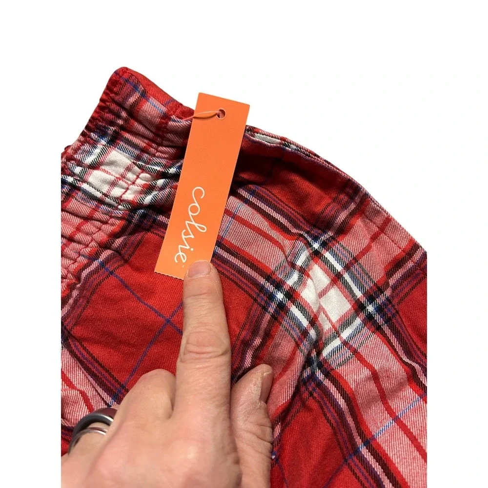 Colsie‎ Red Plaid Flannel Pajama Pants Lounge Bottoms XXL